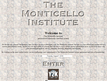 Tablet Screenshot of monticelloinstitute.com